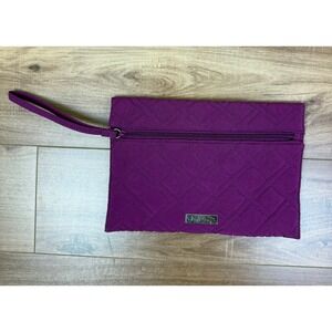 Vera Bradley Slim Wristlet Clutch Wallet In Plum NWOT Handbag Purse 10 x 7